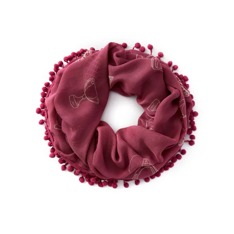 Ariat Saddle Up Infinity Scarf - Rose Violet